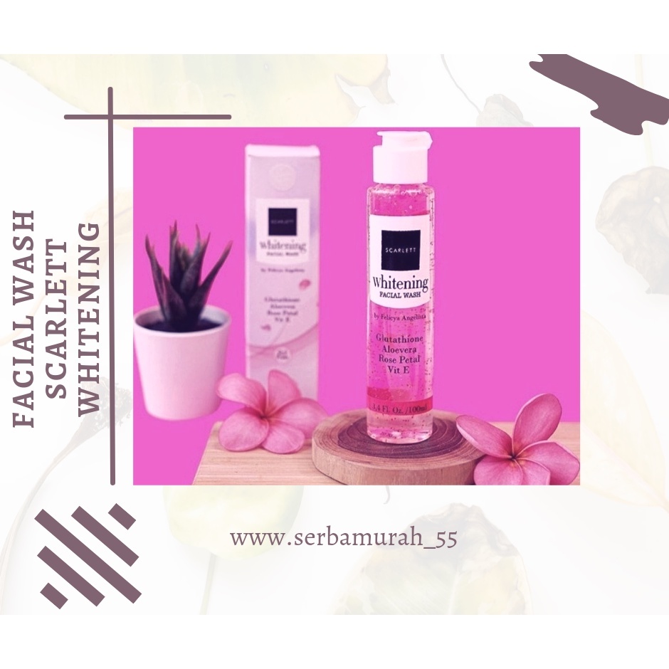 Scarlet whitening face wash/cuci muka scarlett
