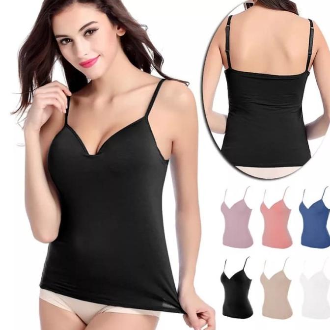 TANK TOP WANITA TANK TOP CAMISOLE TANKTOP BRA BUSA DALAMAN BAJU ATASAN WANITA SEKSI TANKTOP WANITA