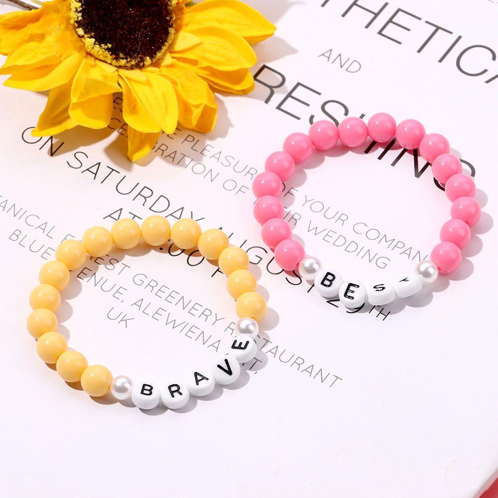 Lily Bead Gelang Hadiah Perhiasan Gadis Plastik/resin