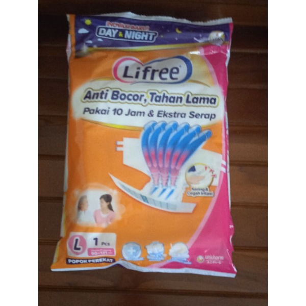 Lifree Popok Perekat ukuran L isi 1 (Popok Dewasa / lansia)