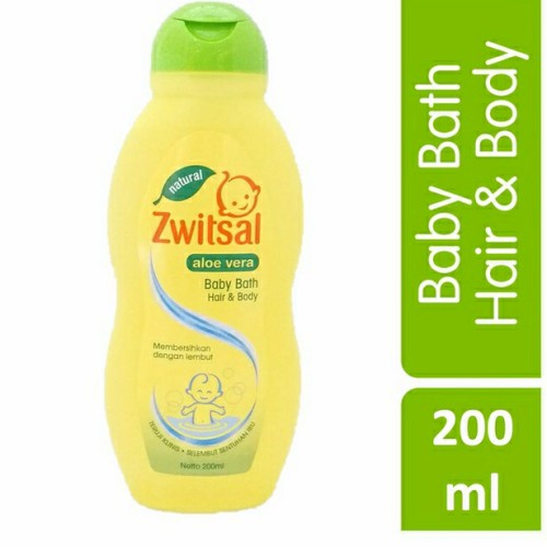 Zwitsal Natural Aloe Vera Baby Bath Hair &amp; Body 200ml