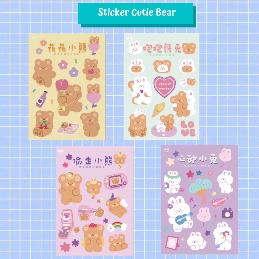 

Stiker Korea Lucu Coklat /Stiker Cute Beruang Coklat/ Sticker Cute Brown Bear/ Sticker/ Scrapbook