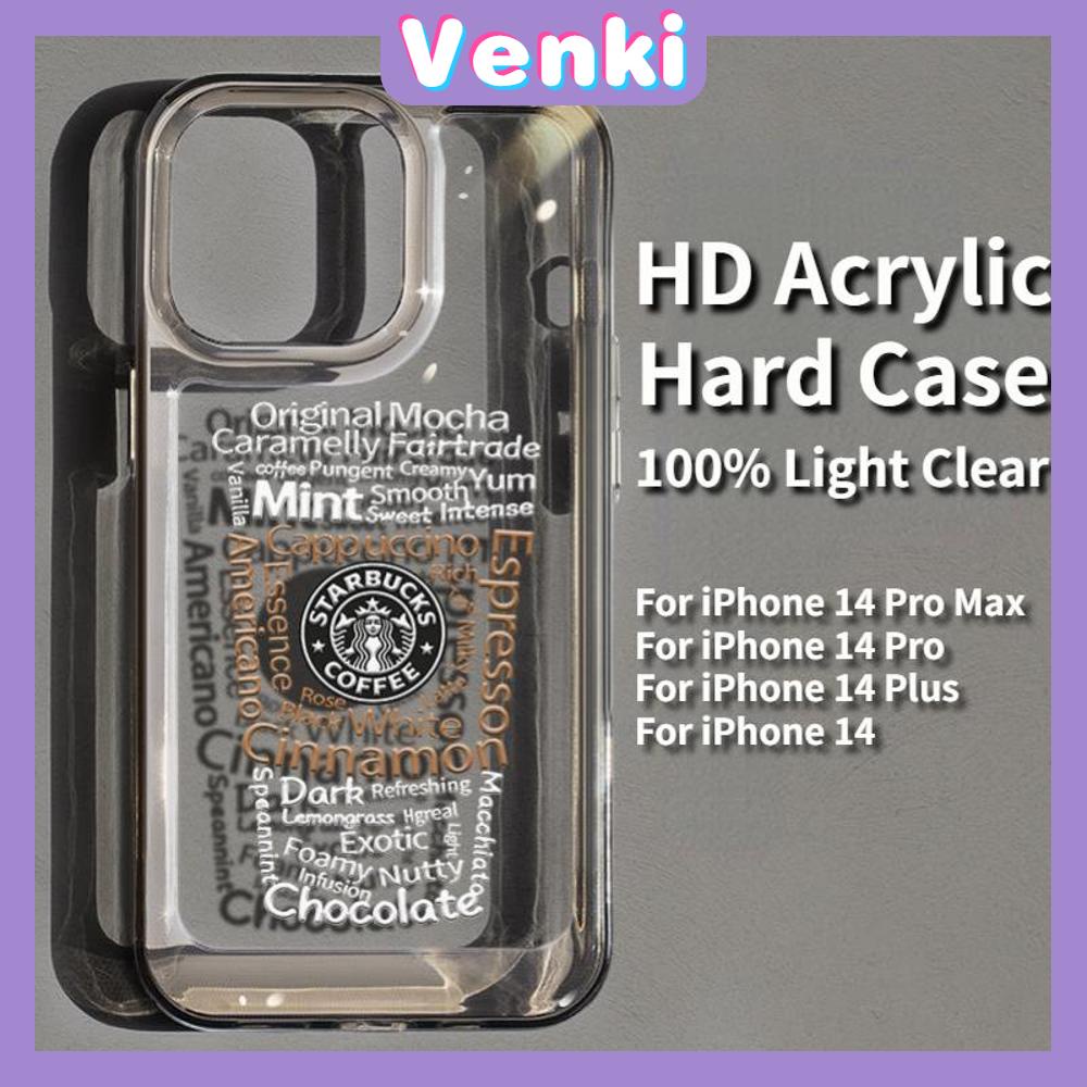 iPhone Case HD Acrylic Hard Case High Clear Case Luxury Metal Button Protection Camera Shockproof Compatible with iPhone 14 Pro Max 14 Plus 13 Pro Max 12 Pro Max 11 XR 7Plus