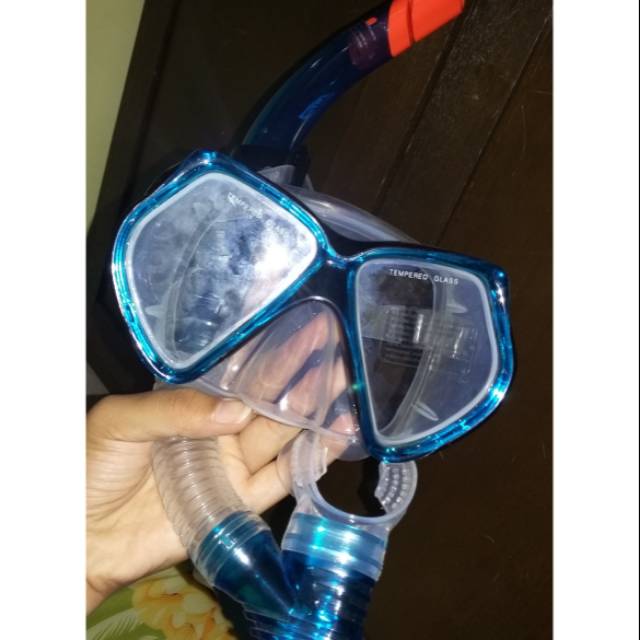 Preloved Alat Selam Dasar Snorkel Masker Fins HF Ori