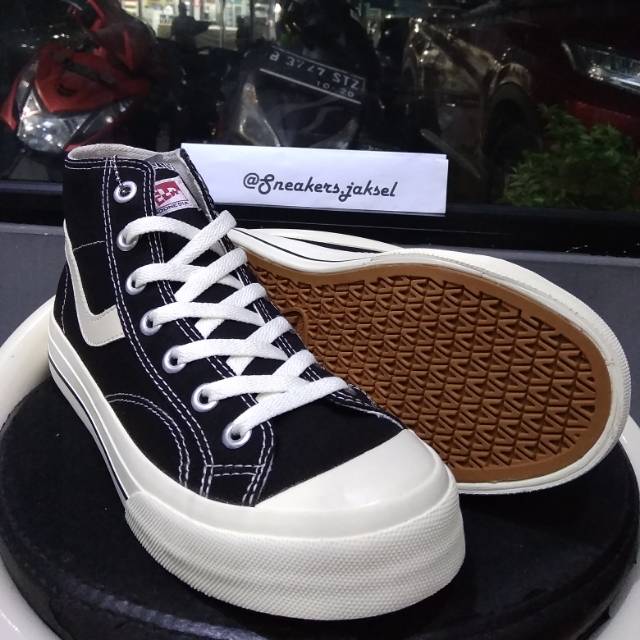 100% ORIGINAL SEPATU VANTELA HIGH PUBLIC BLACK NATURAL