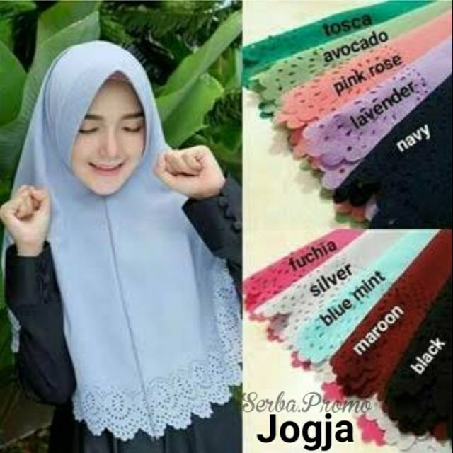 Hijab Khimar Laser Pet Bahan Premium / Jilbab Laser Pet