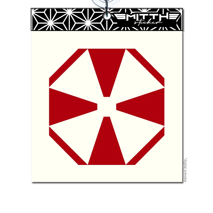 Stiker UMBRELLA CORP 2022 Resident Evil Cutting Sticker Waterproof untuk aksesoris Mobil, Motor, HP, Case PC