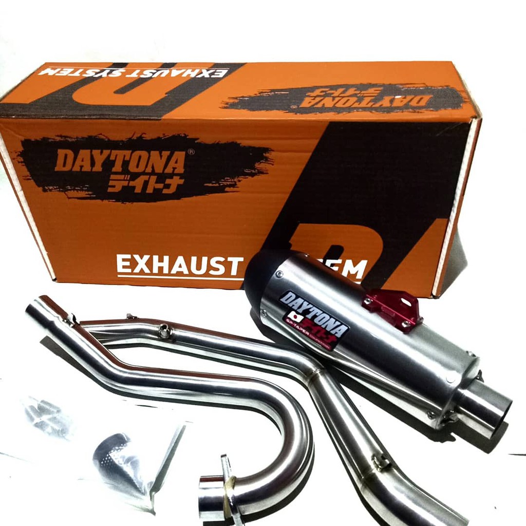 knalpot handa crf 150 original daytona full sistem