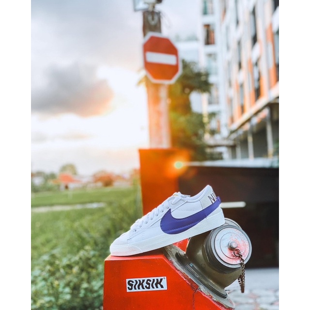 NIKE BLAZER LOW 77 VINTAGE WHITE BLUE ORIGINAL