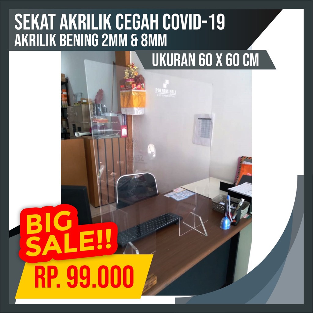 

SEKAT/PARTISI/PEMBATAS MEJA AKRILIK ACRYLIC