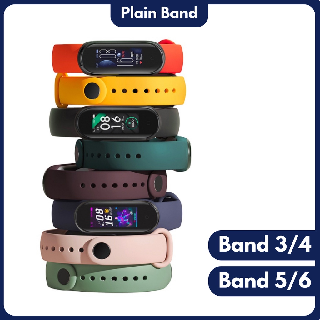 Plain Strap Warna Hitam untuk Smartwatch