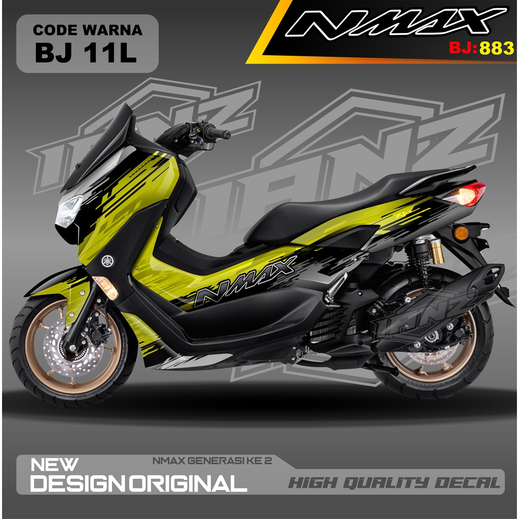 DECAL STICKER NEW NMAX FULL BLOK MOTOR / DECAL FULL BODY NMAX / DECAL STIKER FULL BODY NMAX / STIKER DECAL NMAX TERBARU