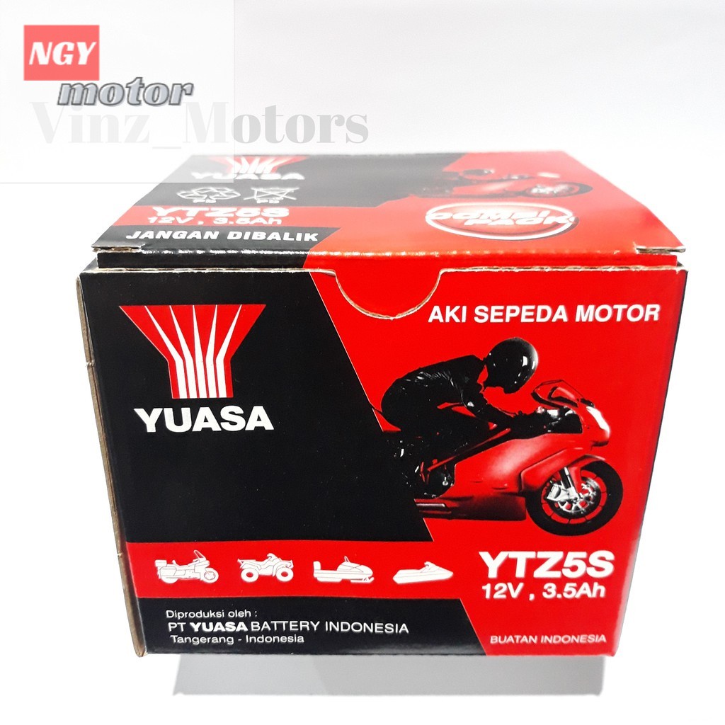 AKI YUASA YTZ5S BEAT FI / KARBU - VARIO - SUPRA X 125 - MIO J / SOUL / GT / XEON - SCOOPY - VIXION BAGUS
