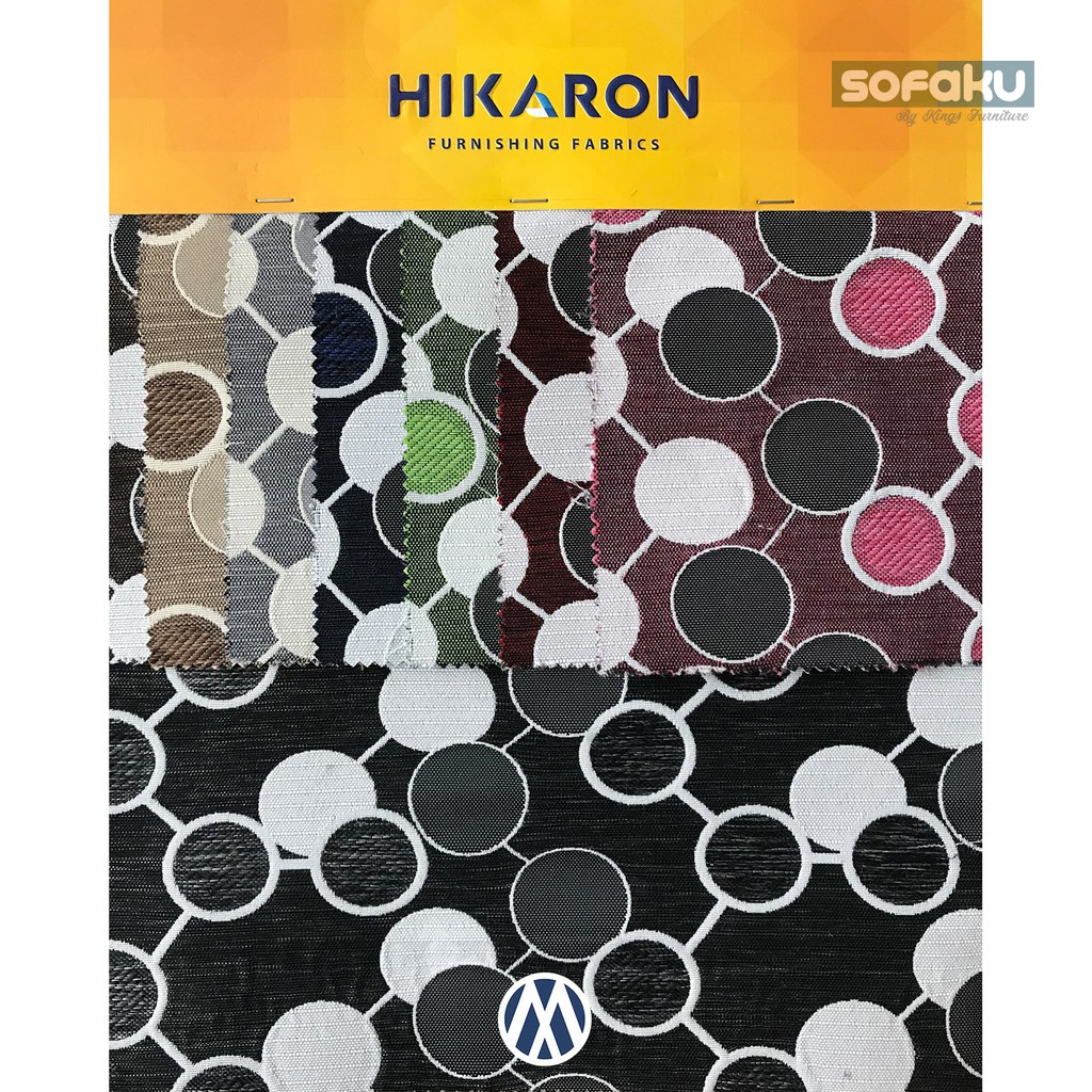 TIMO : Hikaron Kain Motif Timo Bahan Sarung Bantal Sofa Kain Abstrak Kain Motif Bulat Kain Sarung Ba