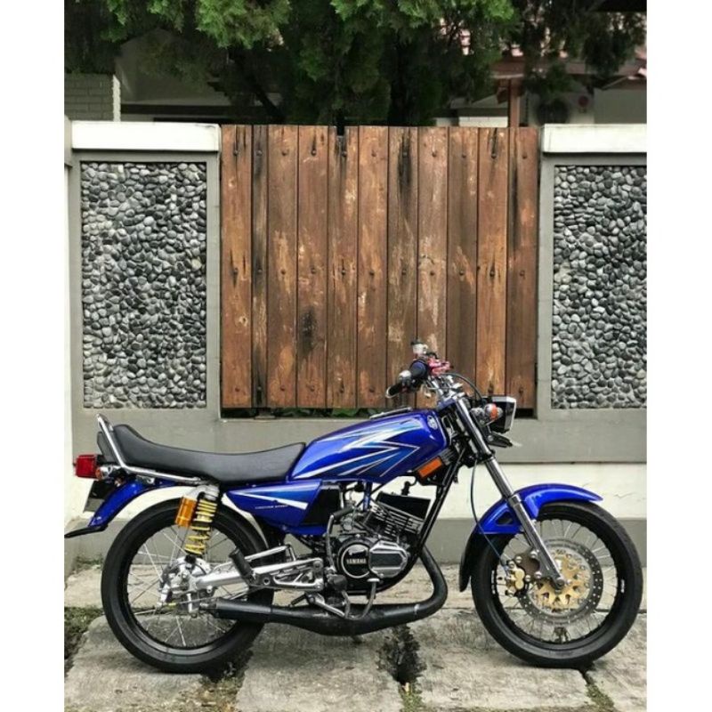 striping lus sticker standar ori Yamaha RX-King 2003 Biru striping RX King standar ori