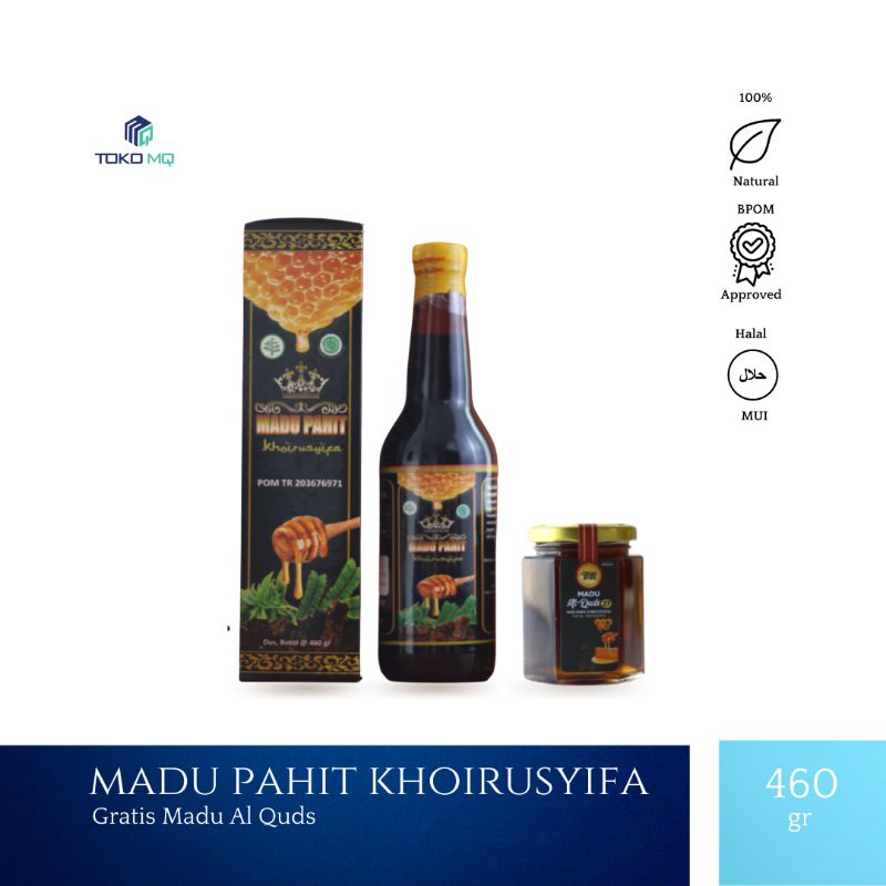 

Madu Hitam Propolis 450 Gram Dan Madu Al Quds 250 gr