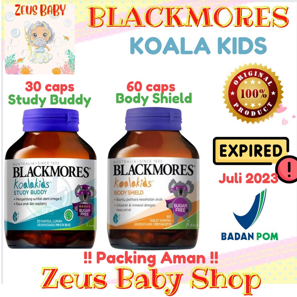 BLACKMORES KOALA KIDS BODY SHIELD ISI 60 TABLET 30 tablet 25 tablet multi chew