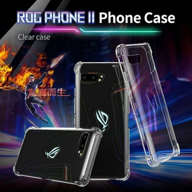 Soft case rog phone2 case original anti shock anti crack Asus rog phone 2