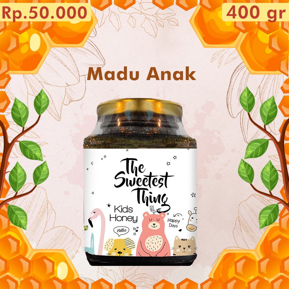 

Madu Asli Murni Premium Original 100% Madu Anak 400gr-Free Sendok 2 pcs