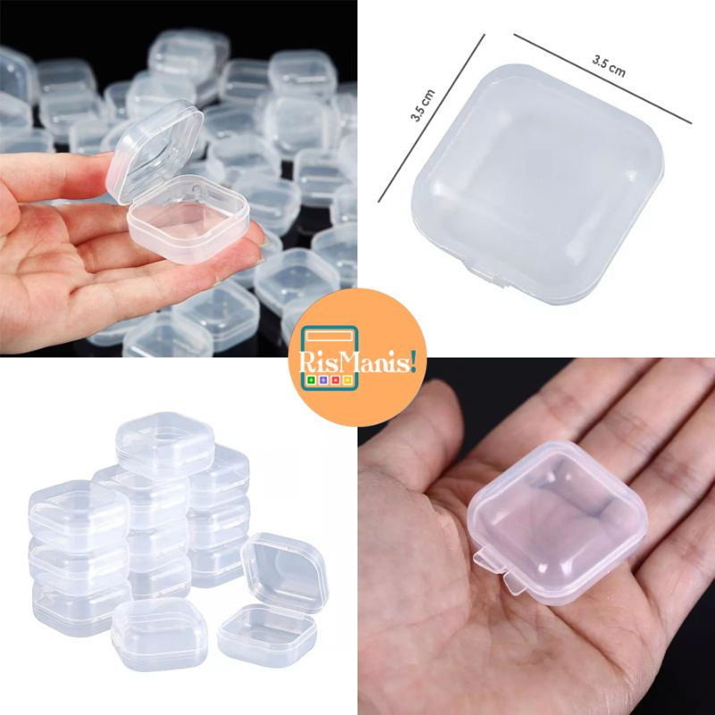 MINI ORGANIZER BOX Kotak Kecil Bahan Plastik Serbaguna Tempat Penyimpanan Aksesoris Obat Memory Card