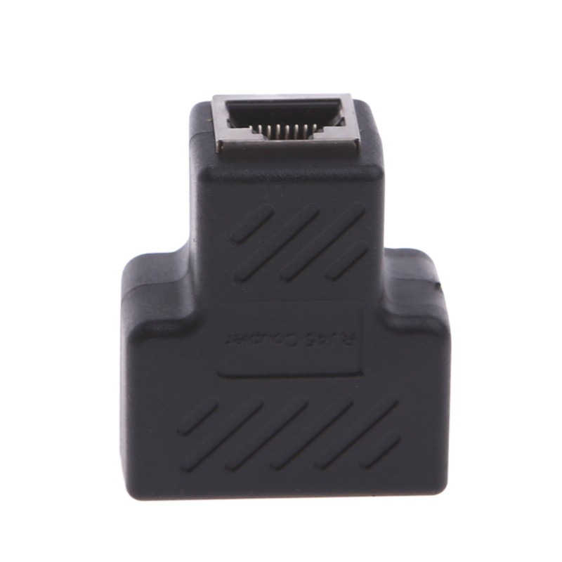 btsg 1 To 2 Ways LAN Ethernet Network Cable RJ45 Female Splitter Connector Adapter