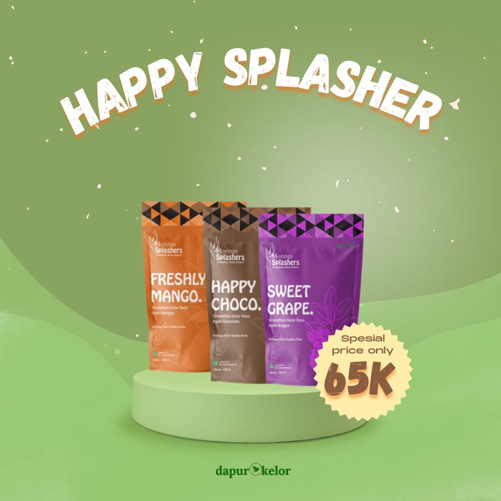 

Paket Happy Splasher - Smoothies Kelor 100% Organik Aneka Sari Pati Buah