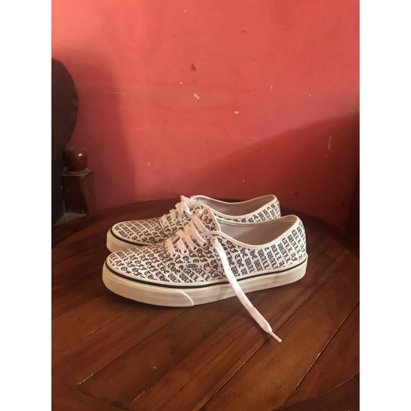 Vans Authentic Off The Wall Print True White Second Original