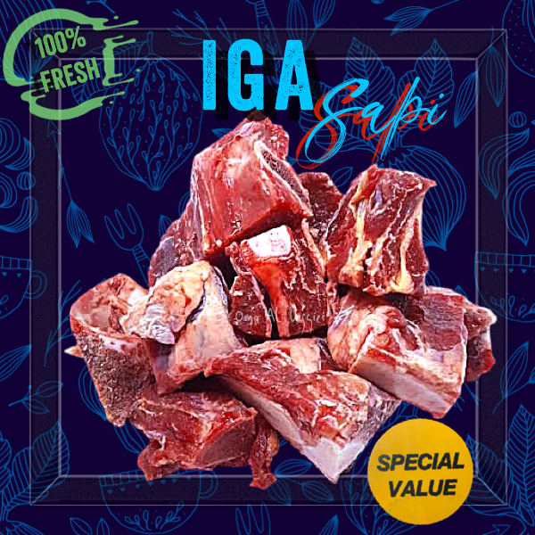 

DAGING IGA SAPI LOKAL SEGAR (TIDAK BEKU)/ FRESH LOCAL SHORTRIBS 500 gram BISA UNTUK SOP