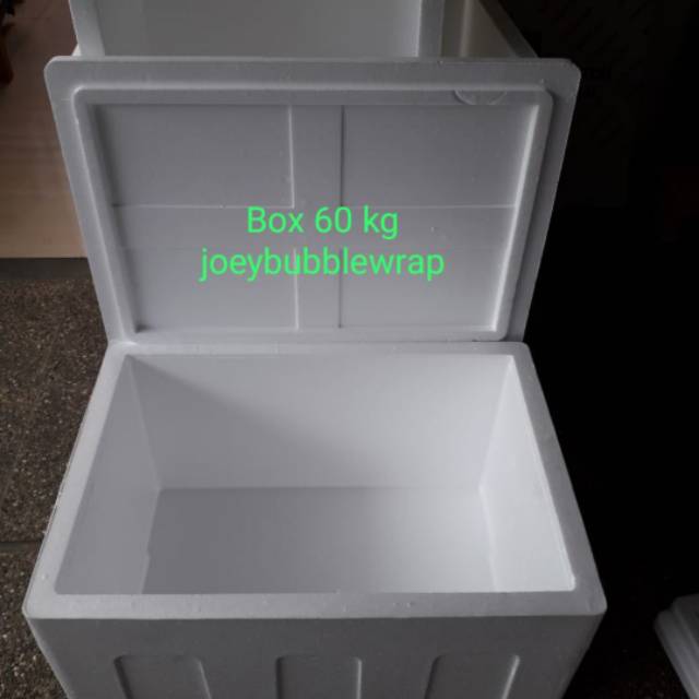 Box Styrofoam 60 kg ( 70 x 49 x 40 cm) + Tutup, kotak gabus sterofoam Bandung