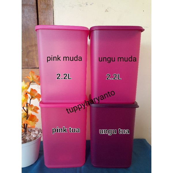 Toples tall square round 2.2liter new tupperware toples kotak
