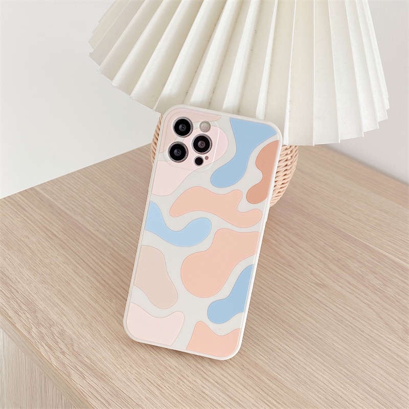 Soft Fashion Trend Leopard Print Morandi Geometry Soft Case Vivo Y53 Y53s Y51A Y31 2021 Y20 Y12 Y11 Y51 2020 Y20I Y12I Y30 Y30I Y50 Y15 Y17 Y91C Y20S Y12S-Leopard Print