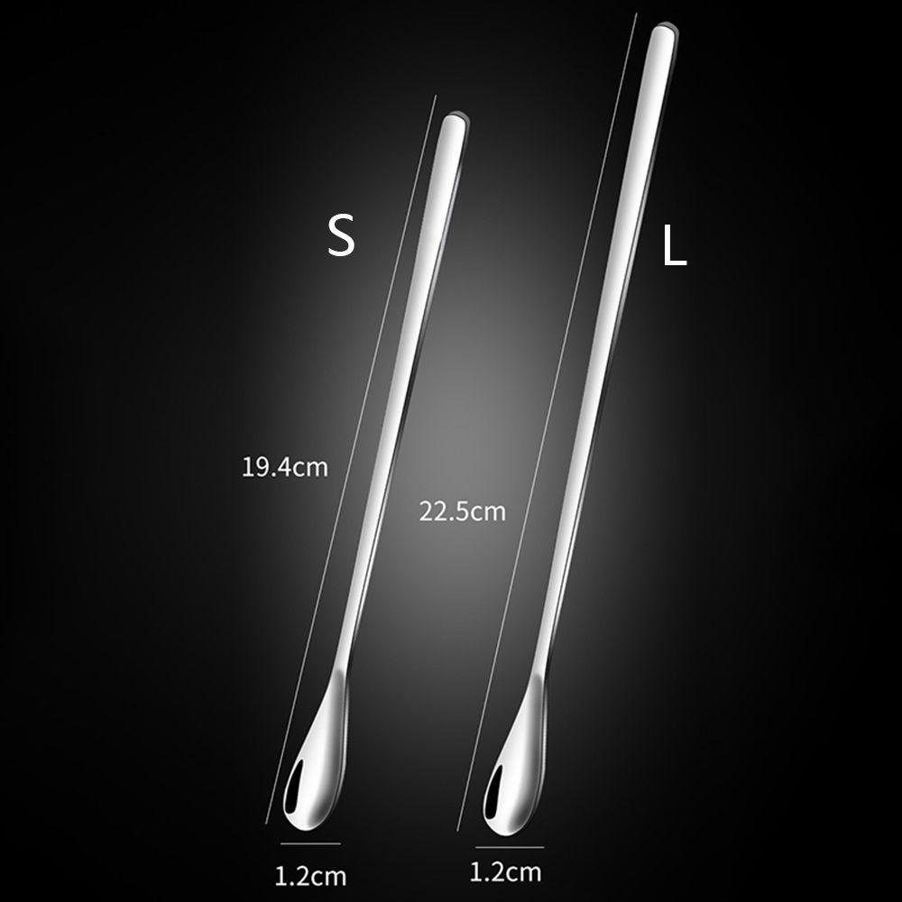 [Elegan] Sendok Teh 1PC Alat Makan Sendok Es Krim Bahan Stainless Steel Untuk Piknik Dapur Cocktail Bar Tools