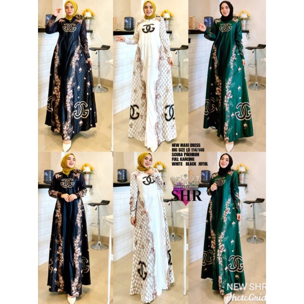 NEW  READY  GAMIS JUMBO ORI SHR MAXI DRESS TERBARU GOOD QUALITY