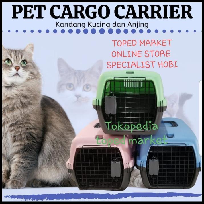 Pet Cargo Kandang Kucing Anjing Kelinci Musang Pet Carrier Size L