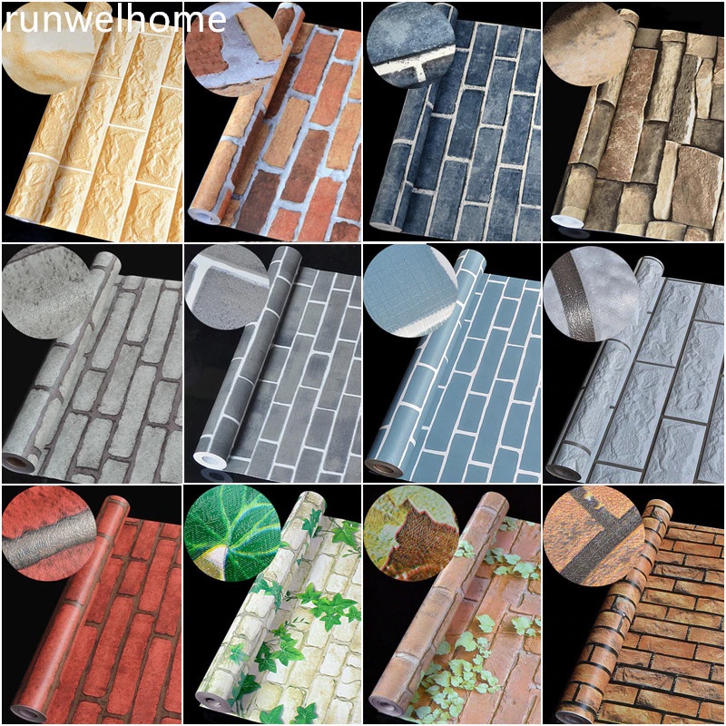 Terlaris Walpaper Sticker Dinding BATU ALAM 3D murah wallpaper ruang tamu karakter wallpaper batu ba
