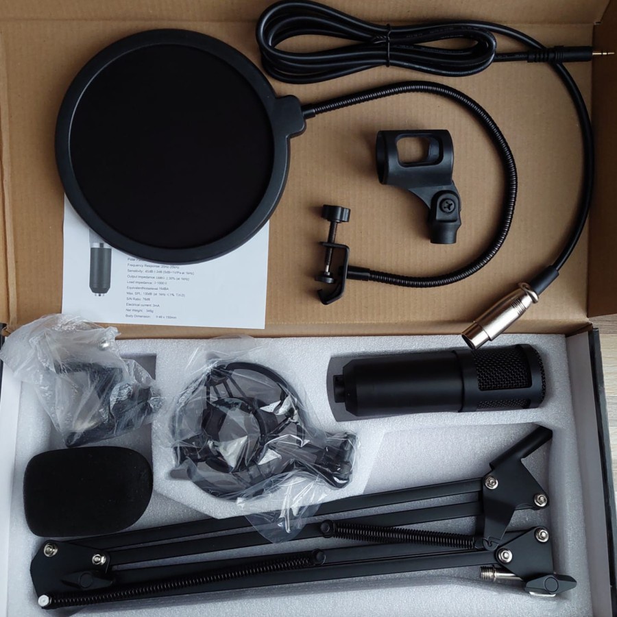 Paket Standart Microphone BM-800 / BM800 with Adjustable Arm Stand