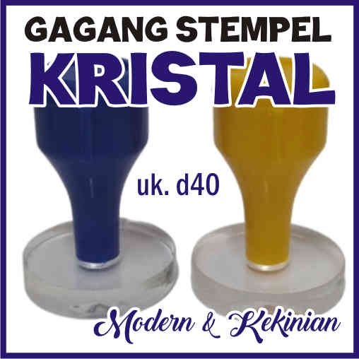 

Gagang Stempel Kristal d40 baru