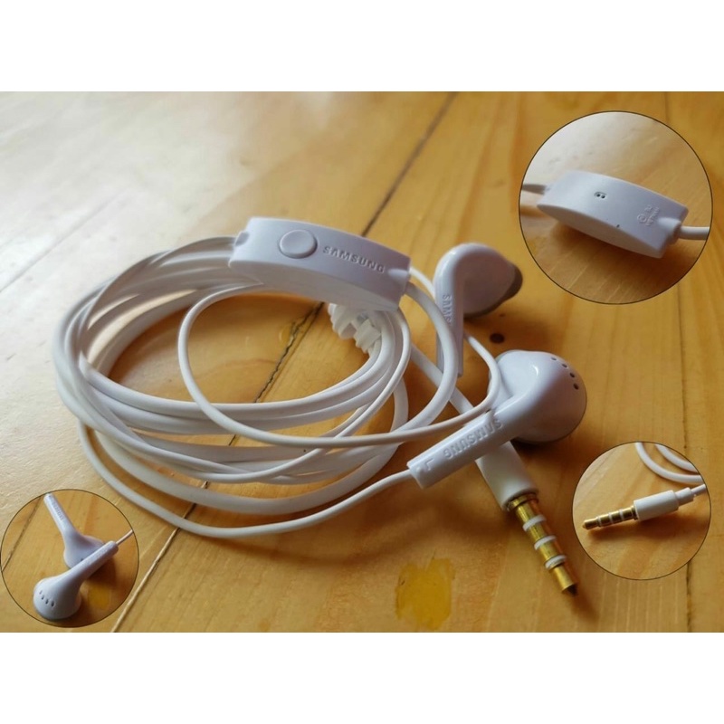 PROMO HANDSFREE SAMSUNG J1 ACE VIETNAM C550 EARPHONE ORIGINAL KABEL TEBAL SUARA BAGUS