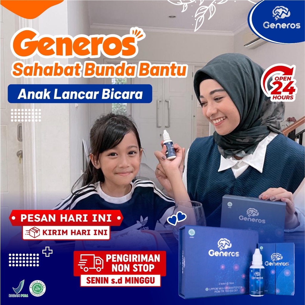 Paket 5 Box - Madu Generos Multivitamin Nutrisi Otak Anak Tuntaskan Speech Delay / Autis/ Tingkatkan Kecerdasan Daya Ingat Cegah Kepikunan