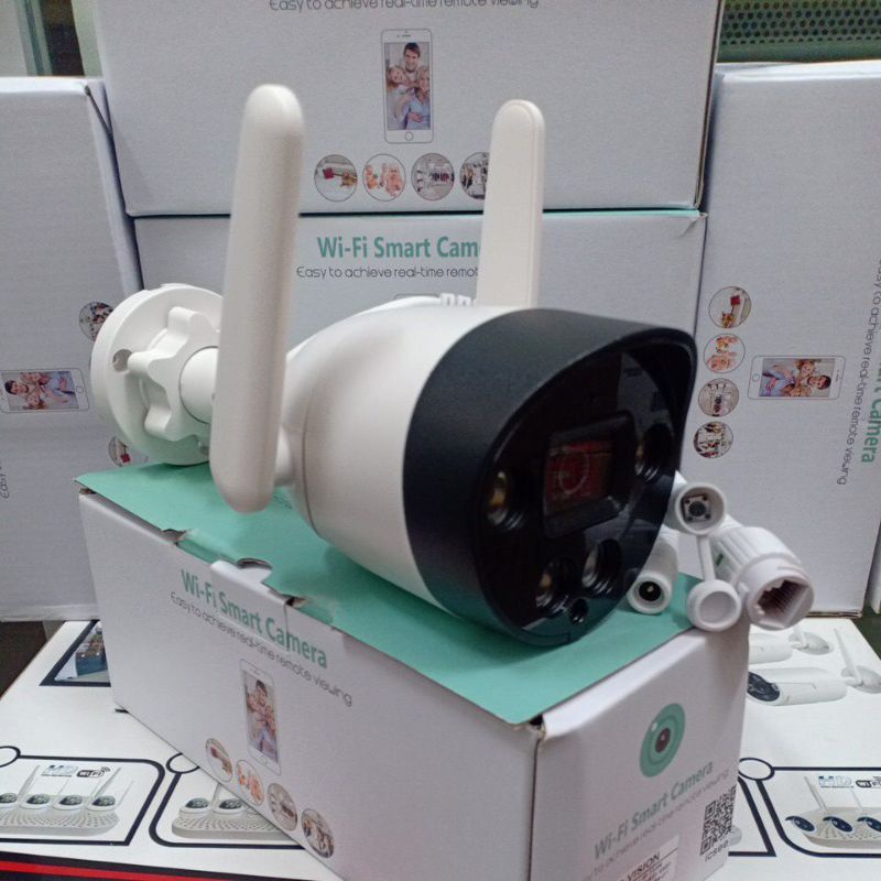 IP CAMERA OUTDOOR WIRELESS WIFI 5MP 1080P NEW MODEL APLIKASI ICSEE