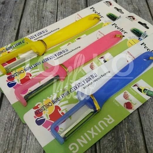 PISAU KUPAS KENTANG / BUAH / PEELER ALAT KUPAS SERBAGUNA WARNA ACAK