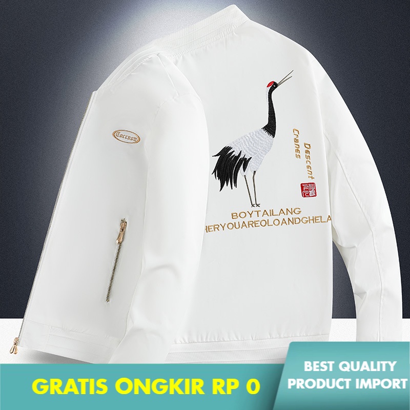 Jaket Pria Jaket       Berri Kerah Pemuda  Cina Bisbol Seragam  Korea Kasual   Mantel Impor