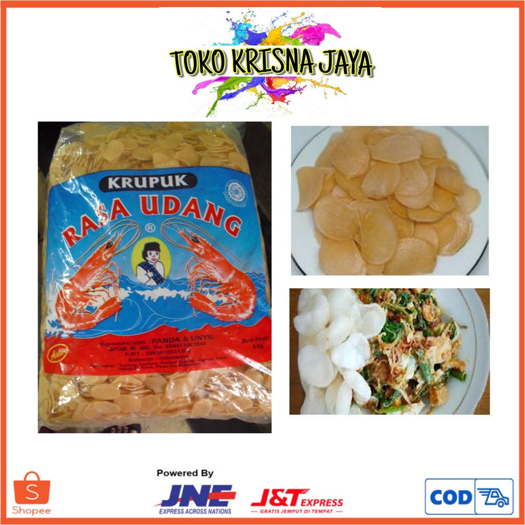 Jual Kerupuk Sari Udang Kerupuk Lotek Kemasan 1 2 Kg Dan 1kg Shopee