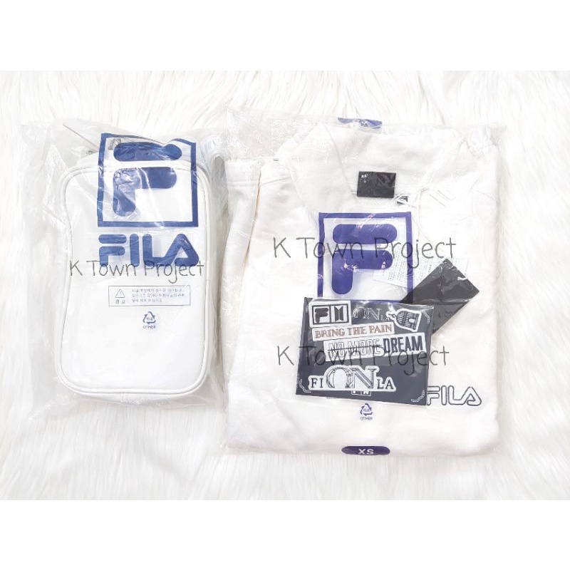[READY] BTS FILA NOW ON JUNGKOOK SWEATSHIRT CROSS BAG WAPPEN SET