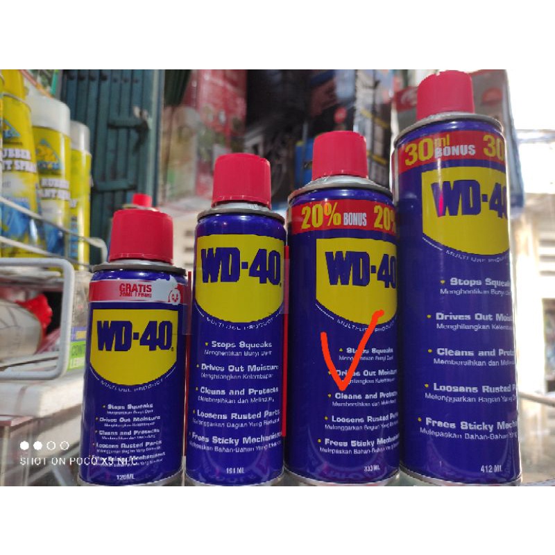 WD 40 333ML/ lubrican pelumas WD40 kemasan 333ML/cairan penghilang karat WD-40 bonus isi 20%