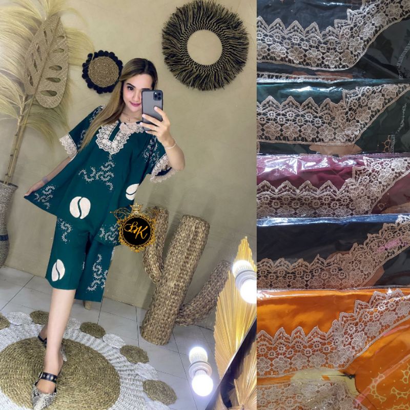 Setelan Kulot Jumbo Ld 140 | Setelan Renda Arabian | One Set Arabian | Setcel Wanita-3
