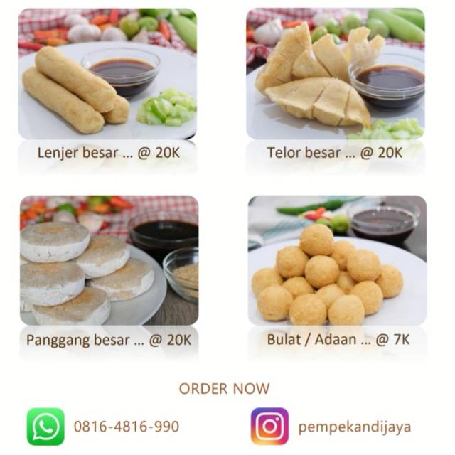 

Paket kang Hiday: Lenjer 5, Telor 5, Tunu 5, Adaan 5