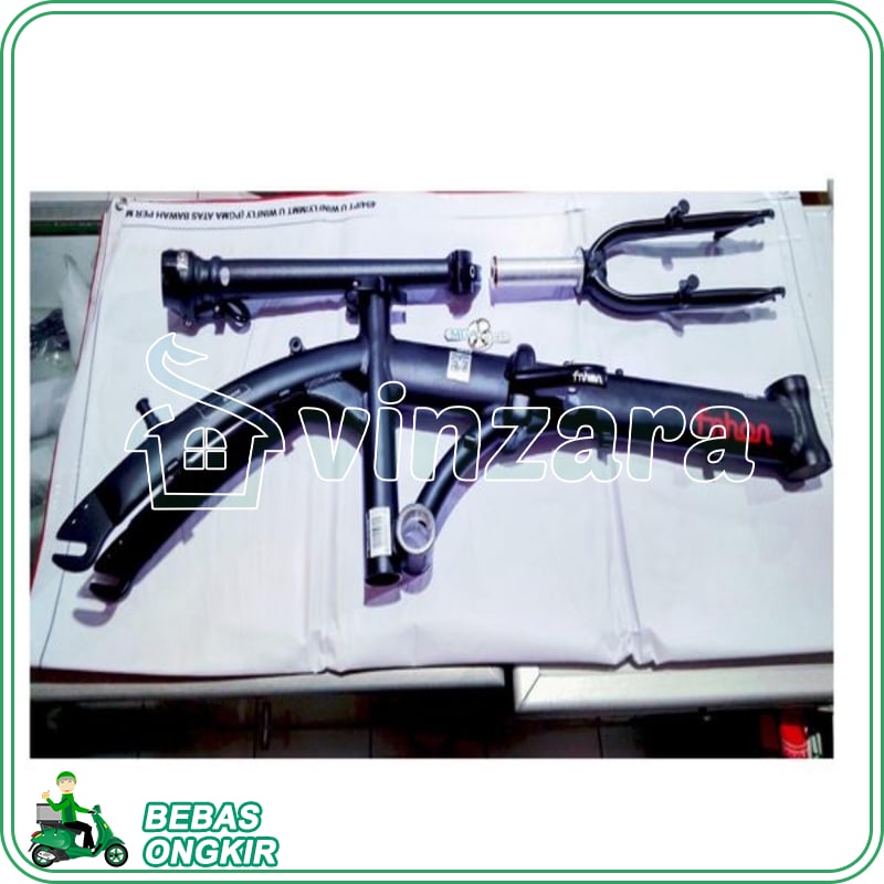 FRAME FNHON BREEZE 14 INCH INCH BINGKAI 14INC INC SEPEDA LIPAT SELI FOLDING FORK HANDLEPOST BIKE