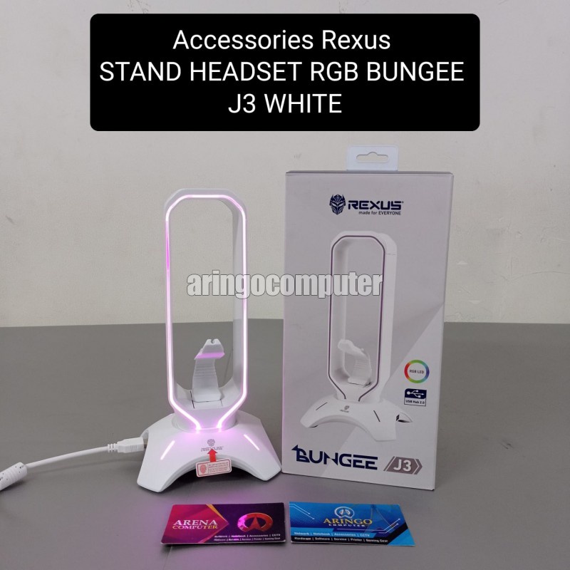 Accessories Rexus STAND HEADSET RGB BUNGEE J3 WHITE