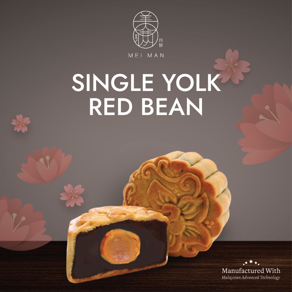 

MEIMAN MoonCake / MEI MAN Moon Cake Single Yolk Red Bean Mooncake
